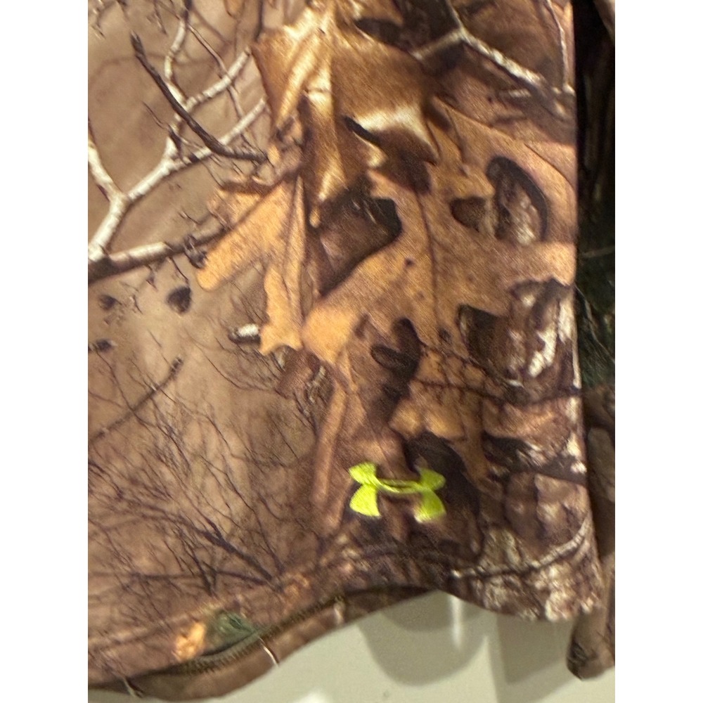 Under Armour Mens Realtree Xtra Camo Full Zip Fleece Hunting Jacket Large Camo - Picture 9 of 11